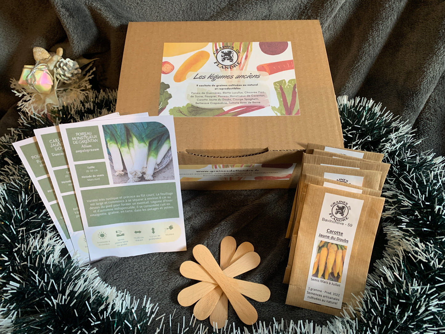 Coffret Cadeau Graines Légumes anciens - retrait uniquement