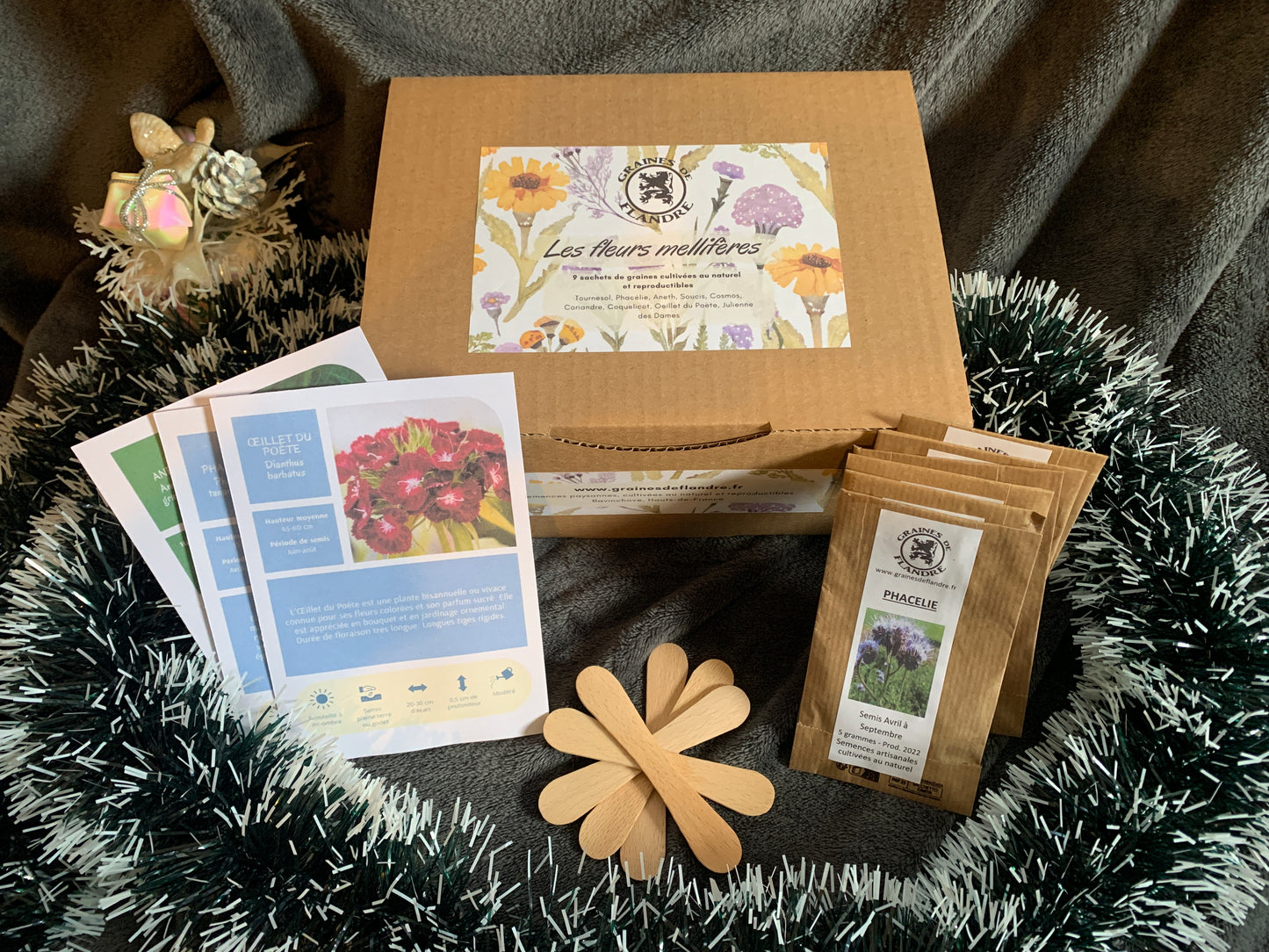 Coffret Cadeau Graines Les fleurs mellifères - retrait uniquement