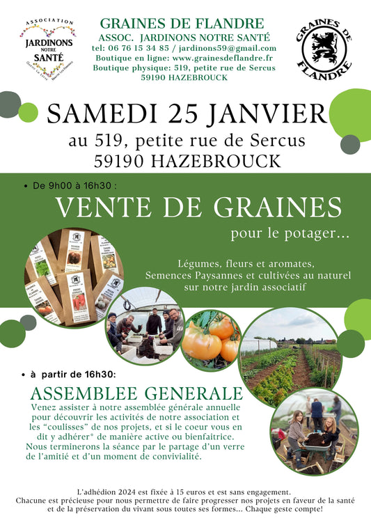 Assemblée Générale + Vente de graines et plants