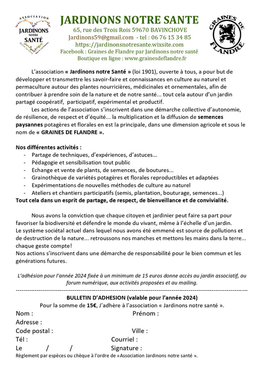Les adhésions 2024 sont lancées... on a besoin de soutien!