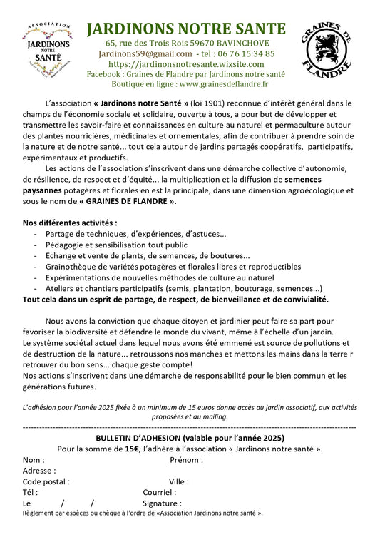 Les adhésions 2025 sont lancées...